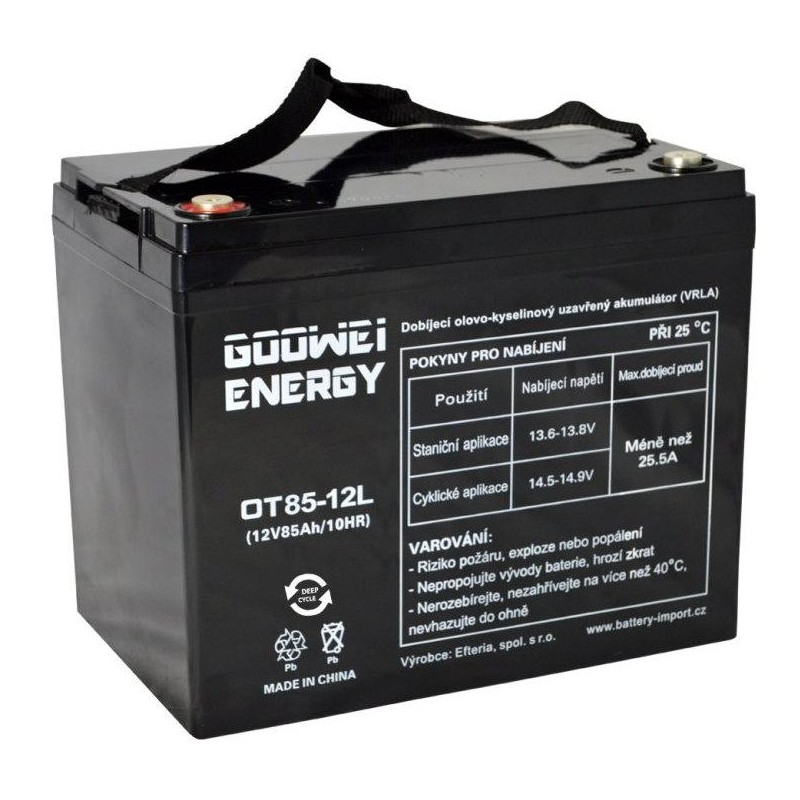 GOOWEI ENERGY Pb záložní akumulátor VRLA GEL 12V/85Ah (OTL85-12)