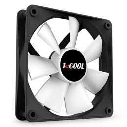 1stCOOL SILENT 12cm ventilátor Black/White 3pin/Molex