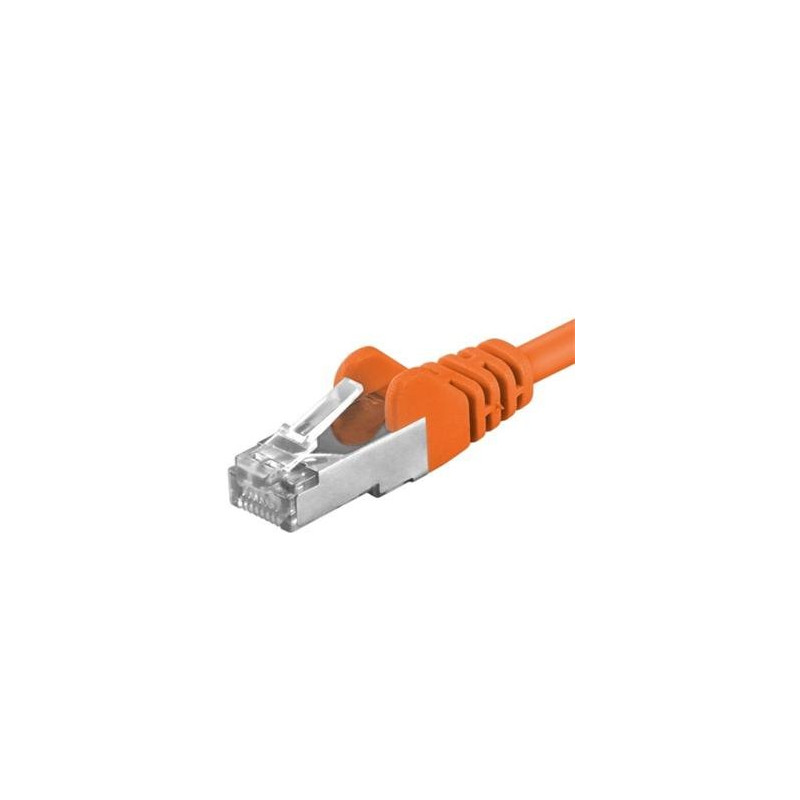 Premiumcord Patch kabel Cat6a S-FTP, AWG 26/7, délka 3m, oranžová