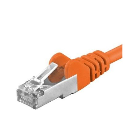 Premiumcord Patch kabel Cat6a S-FTP, AWG 26/7, délka 3m, oranžová
