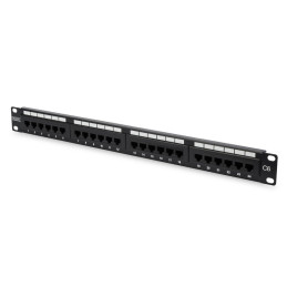 Premium Patch panel 24xRJ45, CAT6, UTP, černý