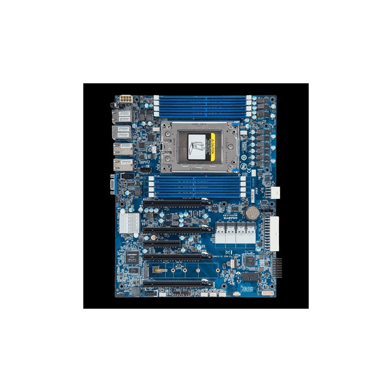 Gigabyte MB MZ01-CE0, AMD SP3, 8x DDR4 ECC DIMM, M.2, 16x SATA, 2x 10Gb LAN (X550T2), 5xPCIe 3.0, IPMI, bulk