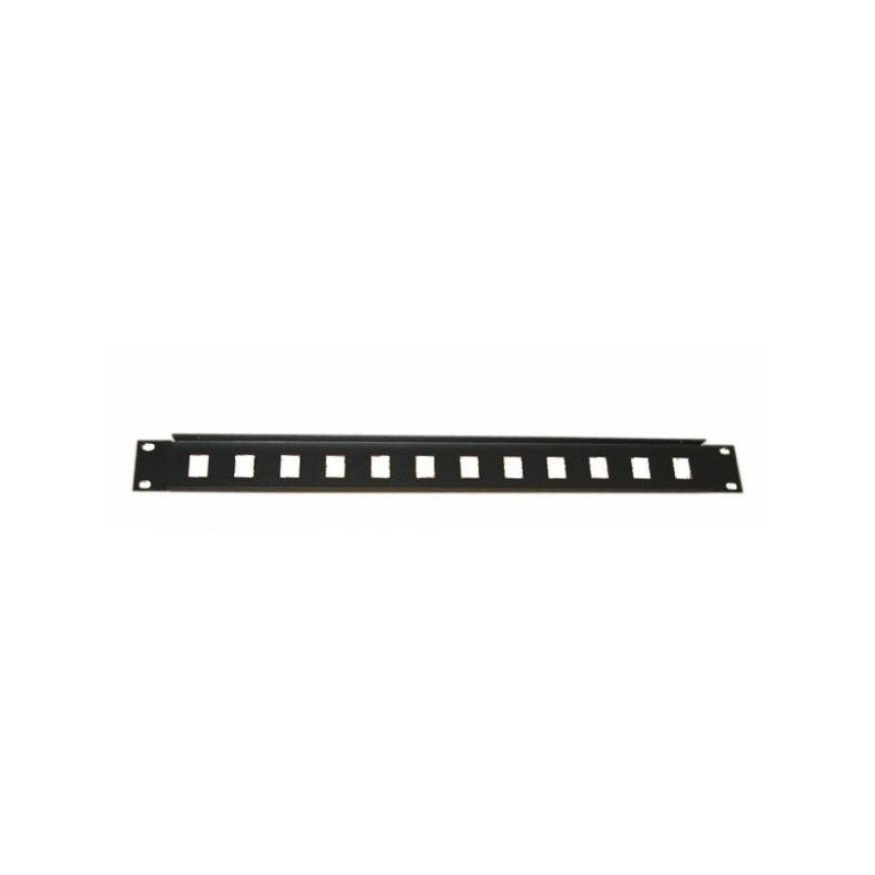 Eurocase panel na kabely RGA-28-1U 19" - 12 port