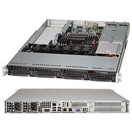 SUPERMICRO 1U chassis 4x 3,5" HS SAS/SATA, 2x500W (80PLUS Platinum), WIO, X11