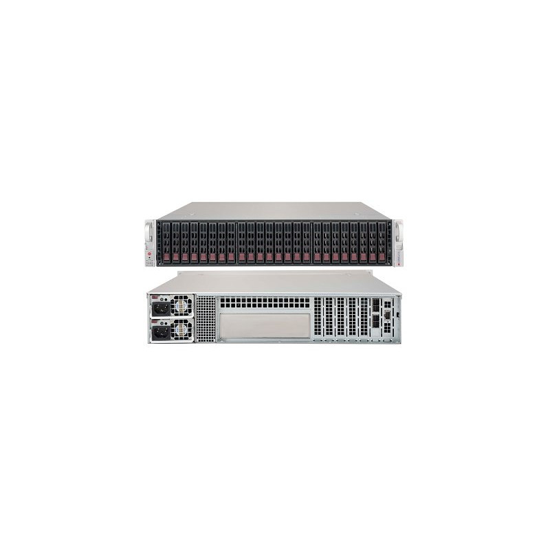 SUPERMICRO 2U JBOD chassis 24x 2,5" HS SAS/SATA (dual expander 8x SFF 8644 + IPMI), 2x740W (80PLUS Platinum)