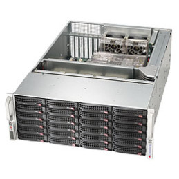 SUPERMICRO 4U chassis 24x 3,5" HS SAS/SATA (singel expanSAS3/12Gb - 8643)+2x2,5" volitelný ,2x1200W (80PLUS Titanium)