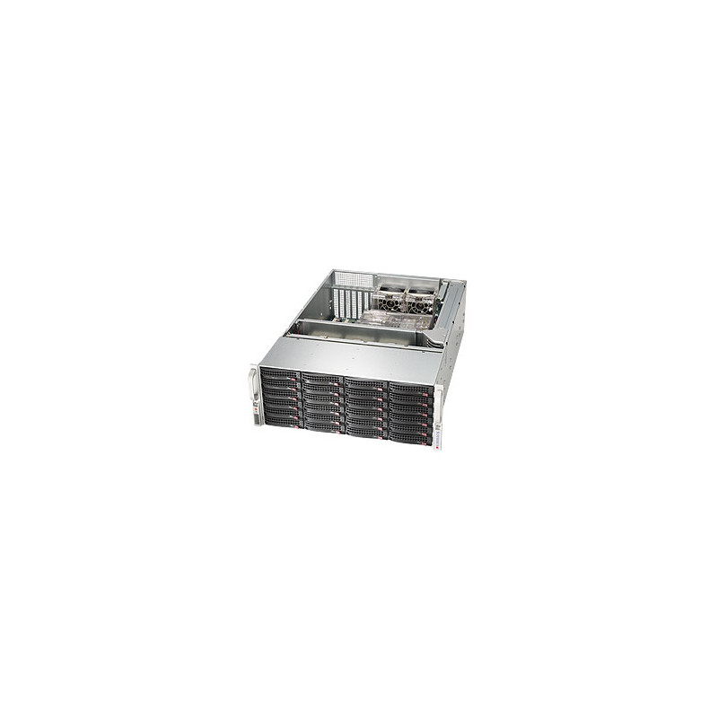 SUPERMICRO 4U chassis 24x 3,5" HS SAS/SATA (singel expanSAS3/12Gb - 8643)+2x2,5" volitelný ,2x1200W (80PLUS Titanium)