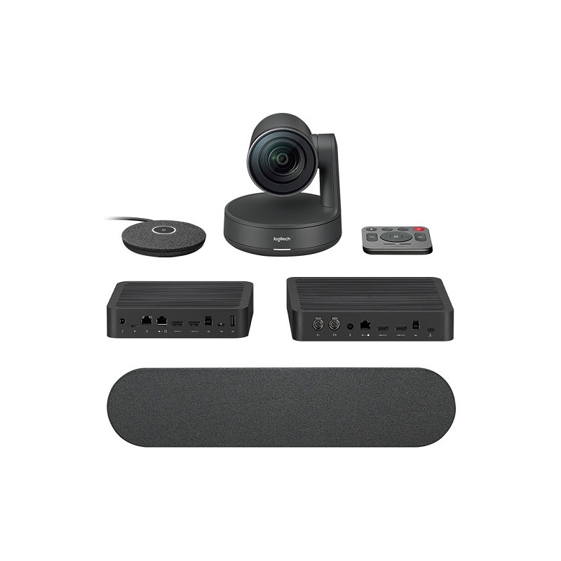 Logitech Rally Ultra-HD ConferenceCam, 1 mic, 1 repro - BLACK - EMEA