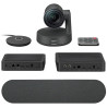 Logitech Rally Ultra-HD ConferenceCam, 1 mic, 1 repro - BLACK - EMEA