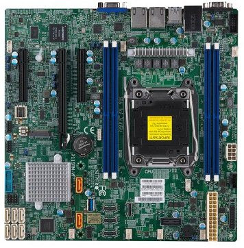 SUPERMICRO MB 1xLGA2066, iC422,4x DDR4 ECC,8xSATA3, 1x M.2, PCI-E 3,0 1,2 (x16,x8), 2x LAN,IPMI