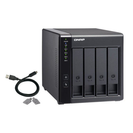 QNAP TR-004, Tower, 4-bay rozšiřovací jednotka s podporou RAID na USB 3.1 pro NAS/PC