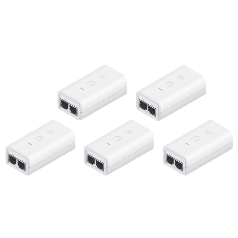 Ubiquiti Gigabitový PoE Injektor 24-24W-5P, 24V/1A (24W), 5 kusů