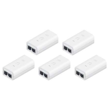 Ubiquiti Gigabitový PoE Injektor 24-24W-5P, 24V/1A (24W), 5 kusů