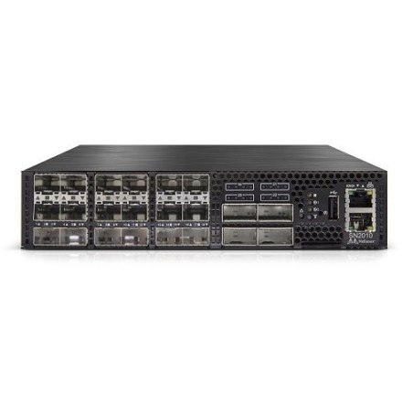 Nvidia Mellanox Spectrum based 25GbE/100GbE, 1U Open Ethernet Switch with Mellanox Onyx, 18 SFP28 + 4 QSFP28, 2x PSU,