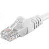 PremiumCord Patch kabel Cat5E UTP, délka 1m, bílá