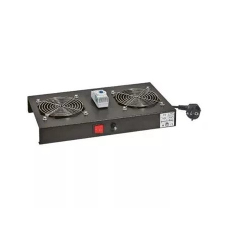 Legrand EvoLine ventilační jednotka pro stojanové rozváděče, 2x ventilátor + termostat, montáž na stropu rozvaděče