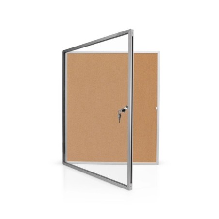 Magnetoplan Kork-Vitrine optimaler Innenausbau 6 x A4