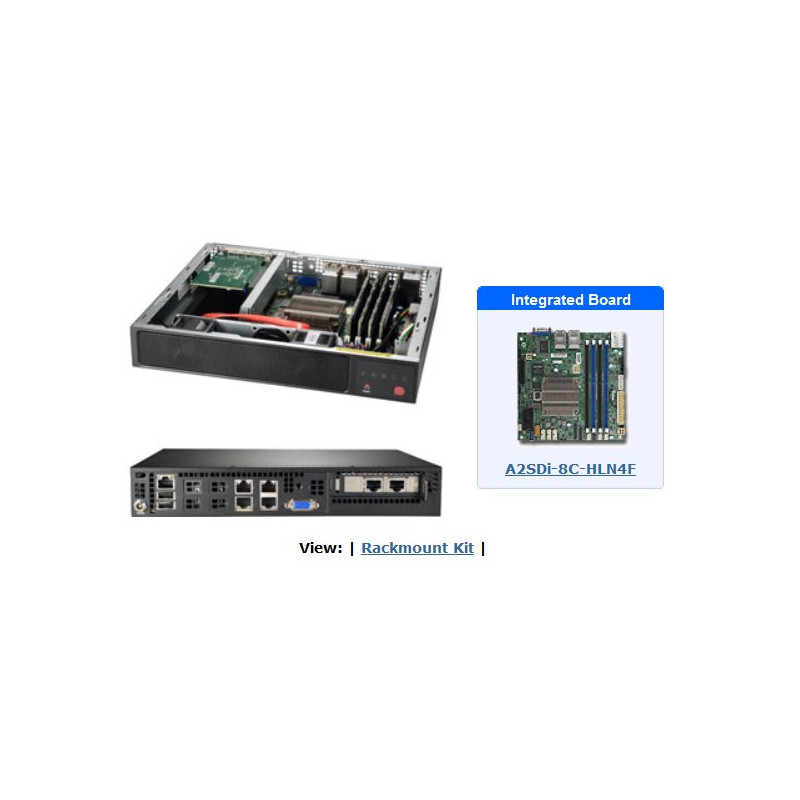 SUPERMICRO mini server Atom C3758, 4x DDR4 ECC, 84W, M.2, 4x 1Gb LAN, IPMI