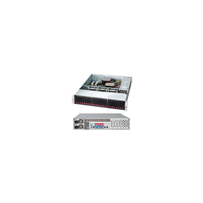 SUPERMICRO 2U chassis 24x 2,5" HS SAS/SATA (12Gb/s SAS3 Expander - 1x SFF 8643), 2x920W (80PLUS platinum)