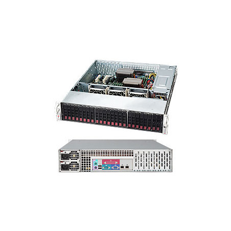 SUPERMICRO 2U chassis 24x 2,5" HS SAS/SATA (12Gb/s SAS3 Expander - 1x SFF 8643), 2x920W (80PLUS platinum)