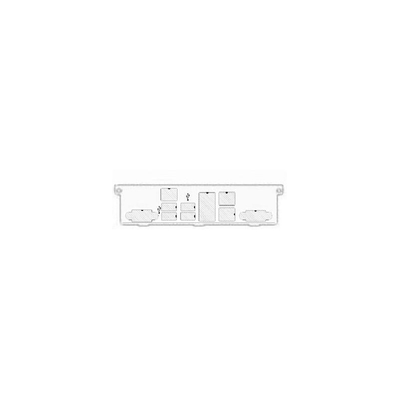 SUPERMICRO 1U I/O Shield for X11SPM-TPF with EMI Gasket (813/512 chassis)