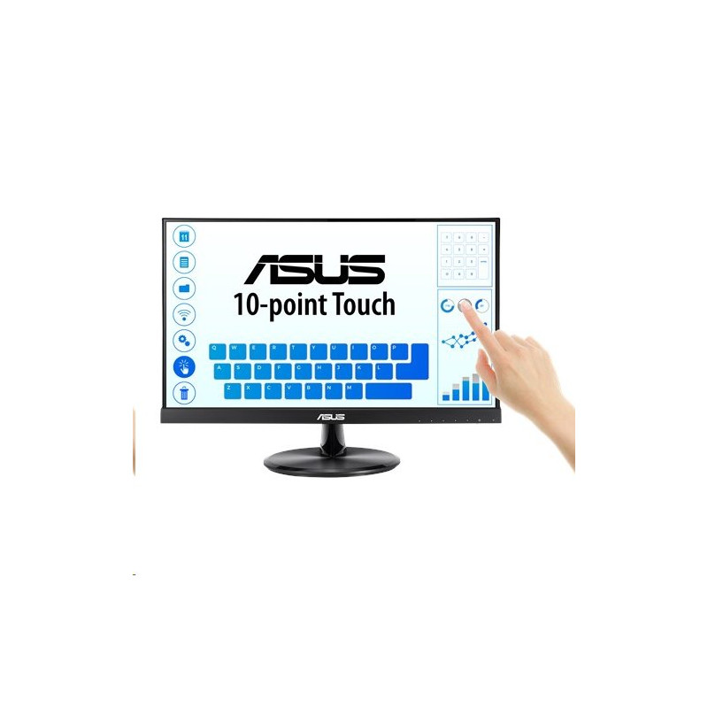 ASUS VT229H 21.5" IPS Touch 10-bodový dotykový monitor 1920x1080 100mil:1 5ms 250cd USB D-Sub HDMI Repro čierny