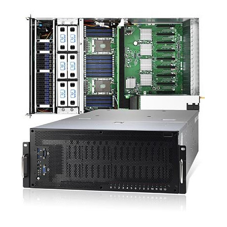TYAN Thunder HX 4U 8 GPU server 2x 3647, 24x DDR4 ECC R, 14x 2,5 SATA, 3x 3200W (plat.), 2x 10Gb LAN, IPMI