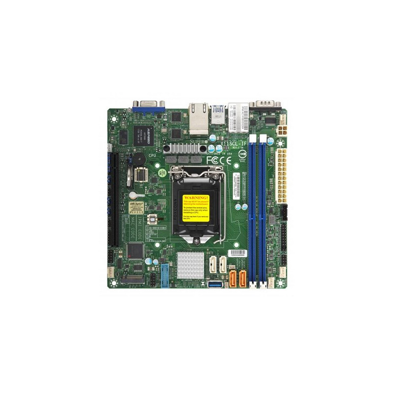 SUPERMICRO MB 1xLGA1151 (Xeon E3-21xx,i3), C242, 2xDDR4, 4xSATA3, M.2, 1xPCIe3.0 x16, VGA, 2x LAN, IPMI, mini-ITX