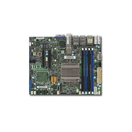 SUPERMICRO FlexATX MB Xeon D-1518 (4-core), 4x DDR4 ECC reg DIMM,4xSATA,2x PCI-E 3.0 x8, M.2, 6x1GbE+2x10GbE SFP+, IPMI