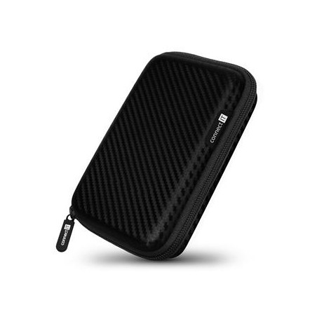 CONNECT IT HardShellProtect pevné skořepinové ochranné pouzdro na 2,5" HDD, karbon
