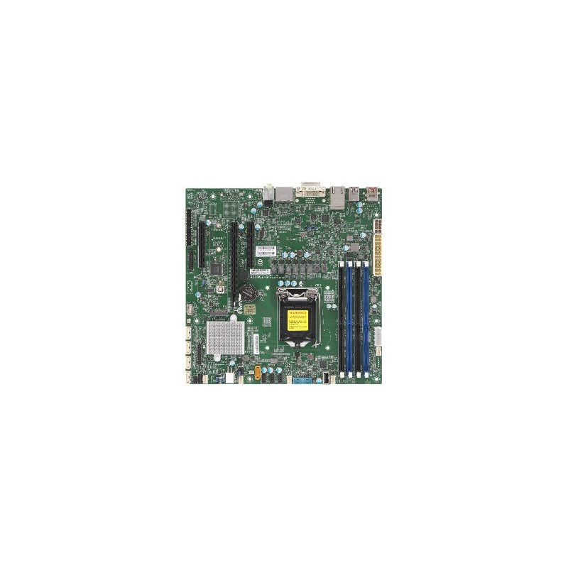 SUPERMICRO MB 1xLGA1151 (Core 8th/ 95W in 1U), Q370,4xDDR4,6xSATA3,M.2,4xPCIe 3.0 (x16, x1,2 x4),2xDP,DVI,Audio,2x LAN