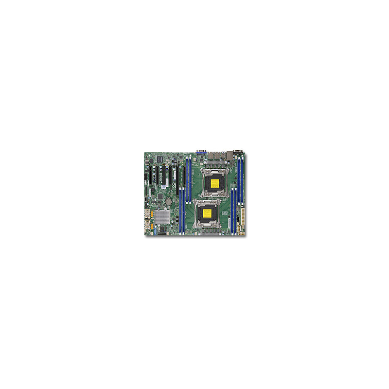 SUPERMICRO MB 2xLGA2011-3, iC612 8x DDR4 ECC,10xSATA3,(PCI-E 3.0/1,3,1(x16,x8,x4)PCI-E 2.0/1(x4),2x LAN,IPMI