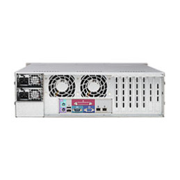 SUPERMICRO 3U chassis 8x 3,5" HS SAS/SATA, 2x 5,25", slimDVD, 2x800W (80+titanium)