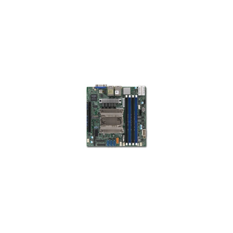 SUPERMICRO MB 1x Epyc 3201 SoC (8C/8T), 4x DDR4, 4xSATA3, 1xM.2 (2280), PCIe 3.0 x16, IPMI, 4x LAN (i350-AM4)