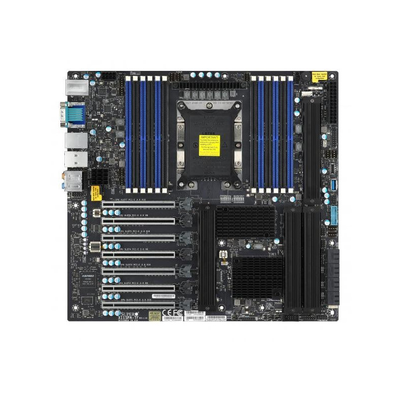SUPERMICRO WS MB 1xLGA3647, iC621, 12x DDR4 ECC, 8xSATA3, 4xM.2, PCI-E 3.0/4,3(x16,x8),2x 10Gb LAN,IPMI
