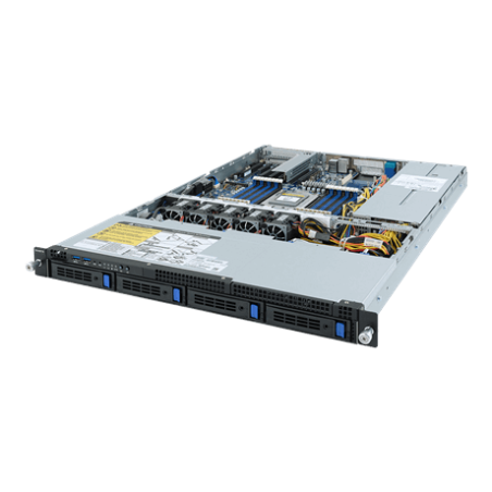 Gigabyte server R152-Z30 1xSP3 (AMD Epyc 7002), 16x DDR4 DIMM, 4x 3,5HS SATA3, M.2, 2x 1GbE i350+OCP, IPMI, 2x 650W plat