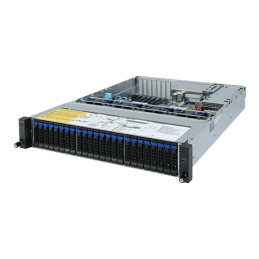 Gigabyte server R272-Z32 1xSP3 (AMD Epyc 7002), 16x DDR4 DIMM,24x U.2+2x 2,5, M.2, 2x 1GbE i350+OCP, IPMI, 2x 800W plat