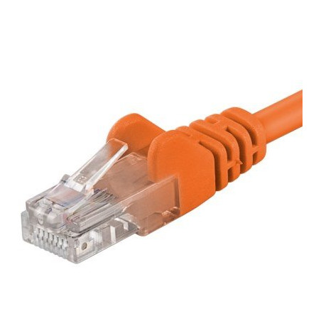 PremiumCord Patch kabel Cat5E UTP, délka 0.5m, oranžová