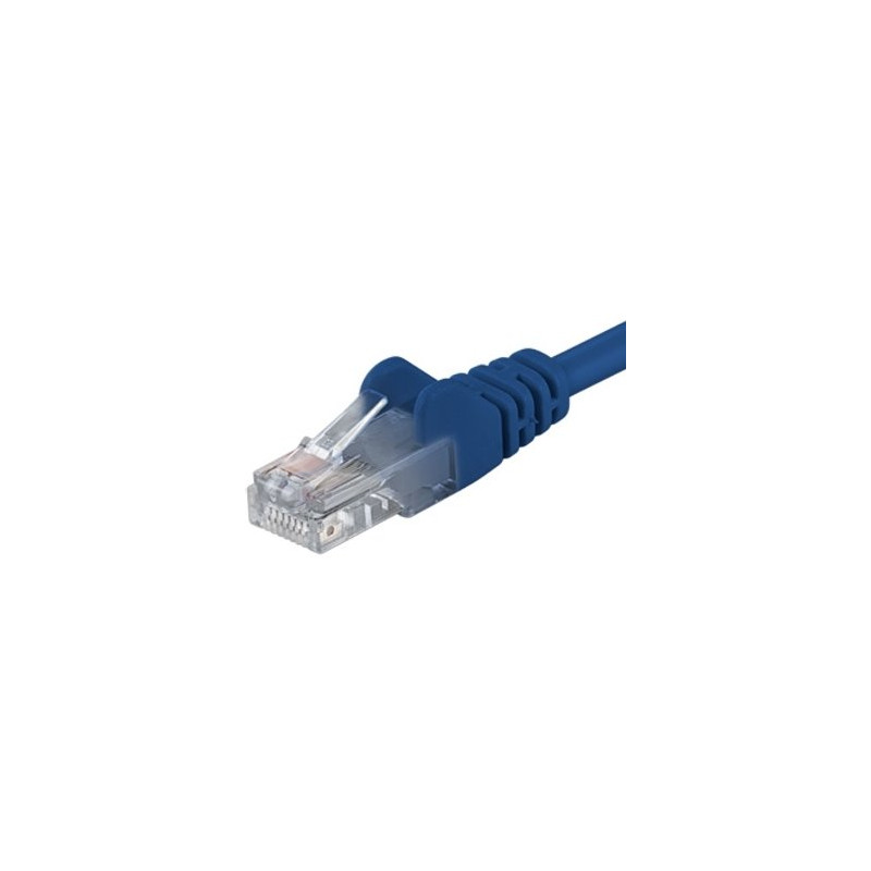 PremiumCord Patch kabel Cat5E UTP, délka 1.5m, modrá