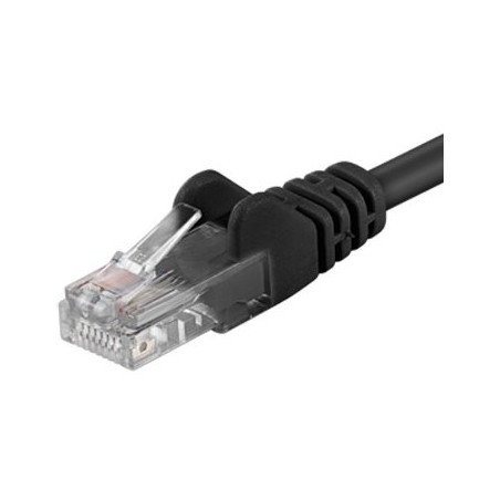 PremiumCord Patch kabel Cat5E UTP, délka 1.5m, černá