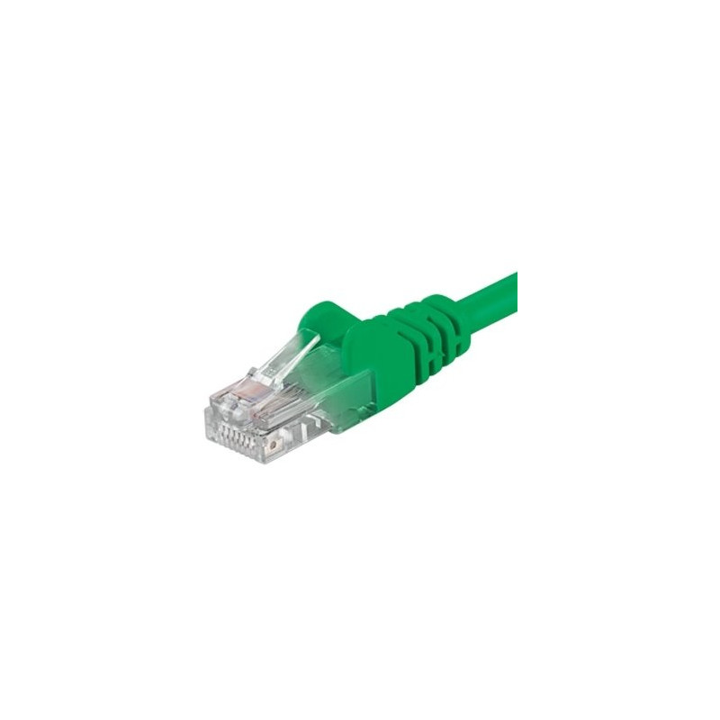 PremiumCord Patch kabel Cat5E UTP, délka 1.5m, zelená