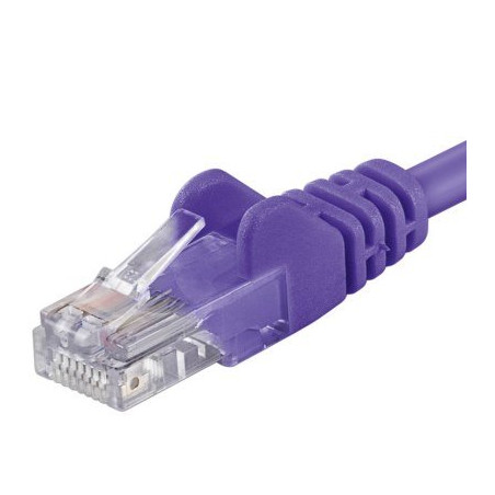 PremiumCord Patch kabel Cat5E UTP, délka 1.5m, fialová