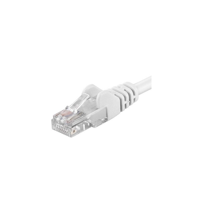 PremiumCord Patch kabel Cat5E UTP, délka 1.5m, bílá