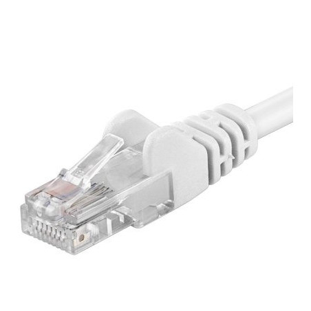 PremiumCord Patch kabel Cat5E UTP, délka 1.5m, bílá