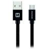 Swissten Data Cable Textile Usb / Micro Usb 3.0 M Black