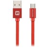 Swissten Dátový Kábel Textile Usb / Micro Usb 3,0 M Červený