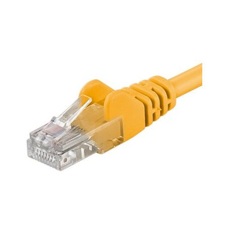 PremiumCord Patch kabel Cat5E UTP, délka 7m, žlutá
