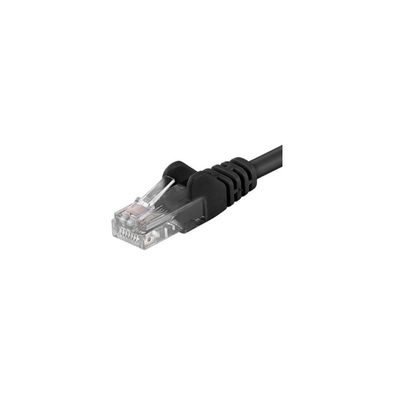 PremiumCord Patch kabel Cat5E UTP, délka 10m, černá