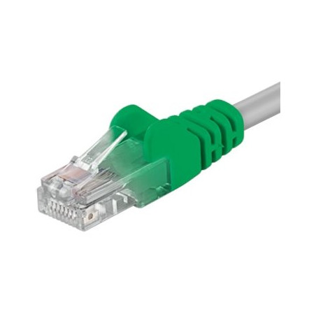 PremiumCord Patch kabel Cat5E UTP, délka 10m, křížený, šedá