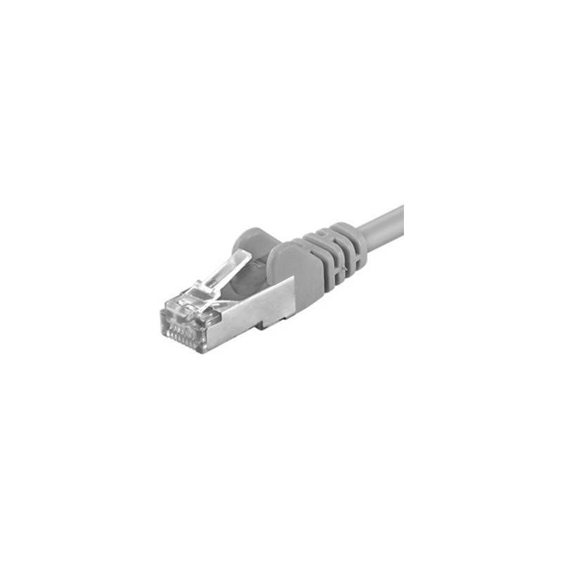 Premiumcord Patch kabel Cat6a S-FTP, AWG 26/7, délka 1.5m, šedá